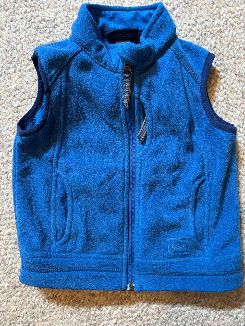 REI Kids Blue Fleece Vest - Lightweight Layering